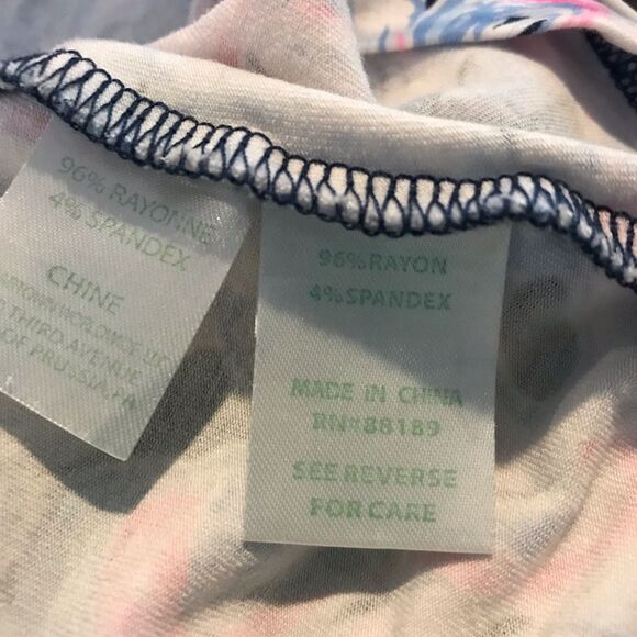 Lilly Pulitzer Dani Dress Women's Size Medium High Tide Navy Its for Shore Print - Picture 10 of 12